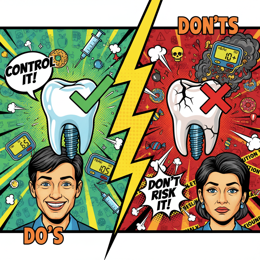 کاشت ایمپلنت در بیماران دیابتی: بایدها و نبایدهای مهم