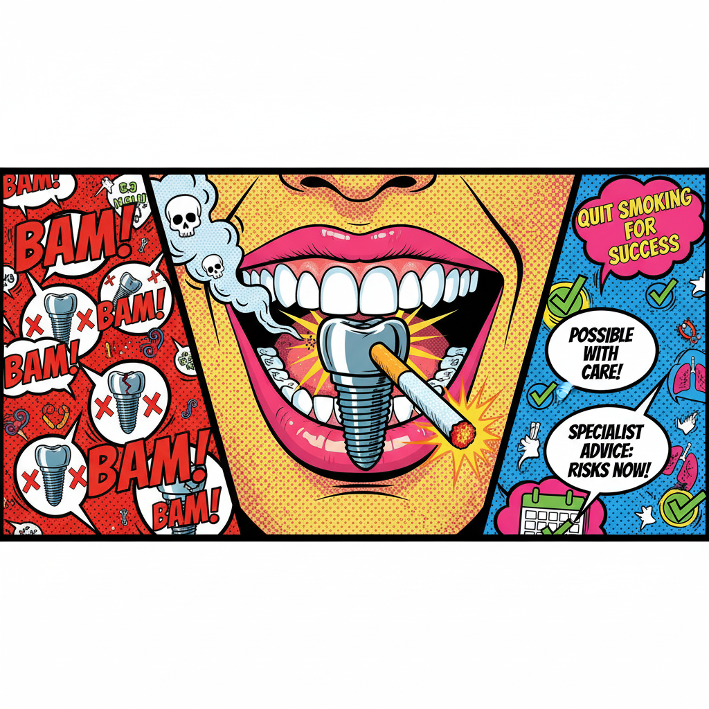 ایمپلنت دندان برای افراد سیگاری: آیا ممکن است؟ ریسک‌ها و توصیه‌های تخصصی