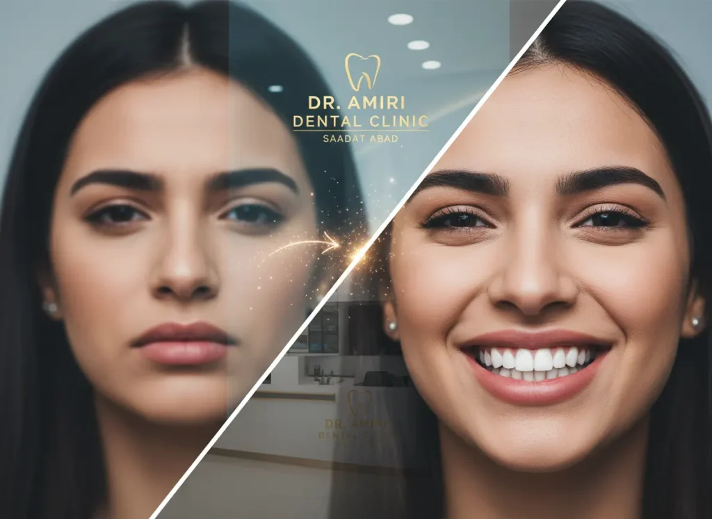 تحول لبخند شما: خدمات زیبایی دندان در کلینیک دکتر هومن امیری سعادت آباد